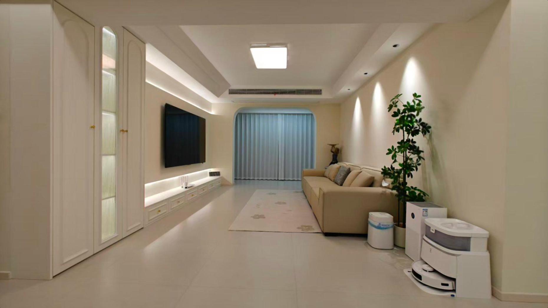 万达旁 连众滨海名都 双阳台落地窗 法式奶油风